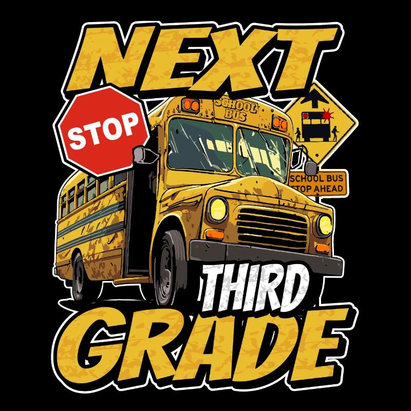 Next stop: Third 3rd grade - school bus