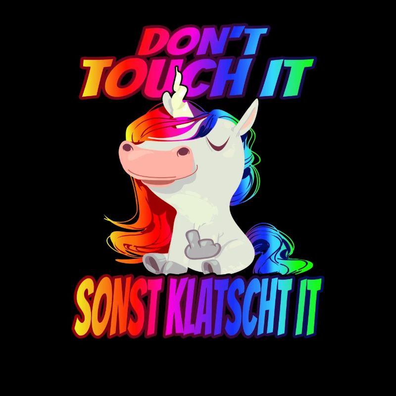 Don't Touch it sonst Klatscht it - Regenbogen