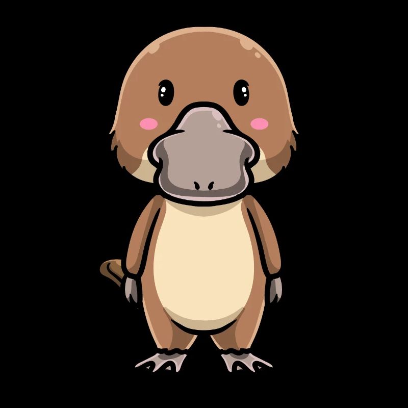 Émoticône ornithorynque de Kawaii