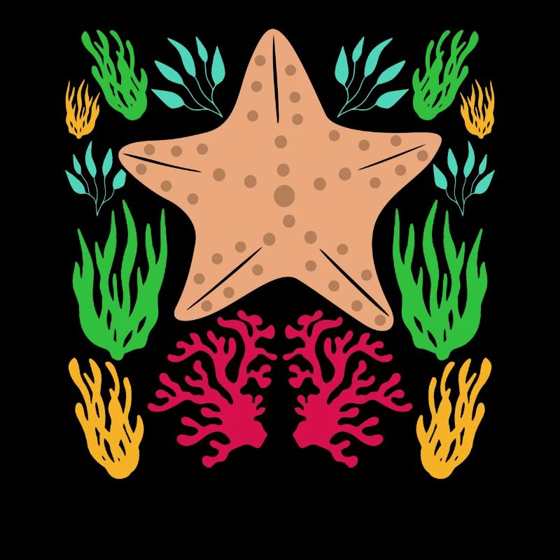 Étoile de mer dans la mer