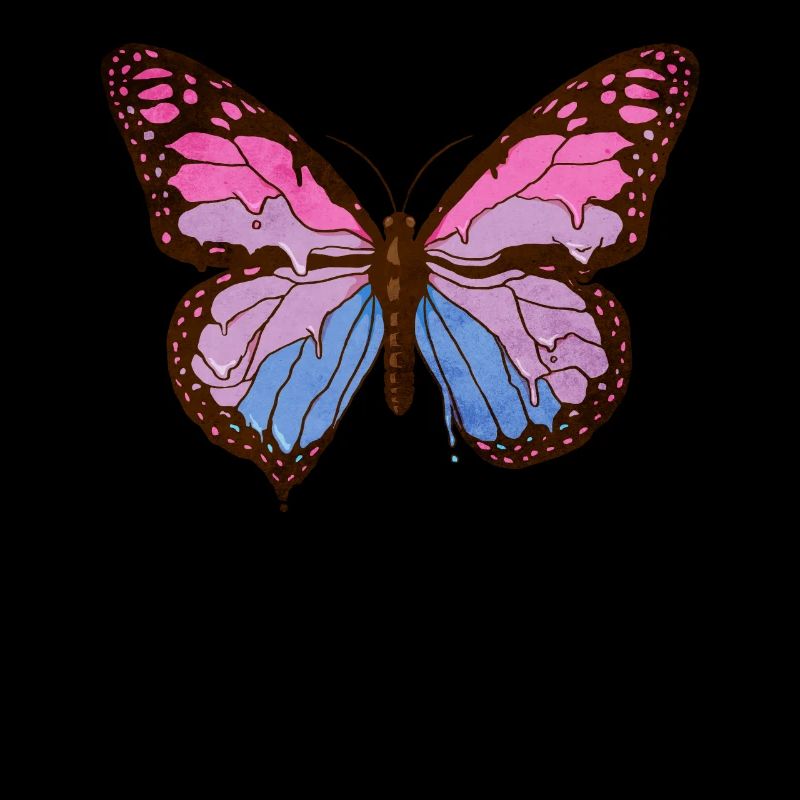 Transgender Pride Trans Flag Butterfly Subti