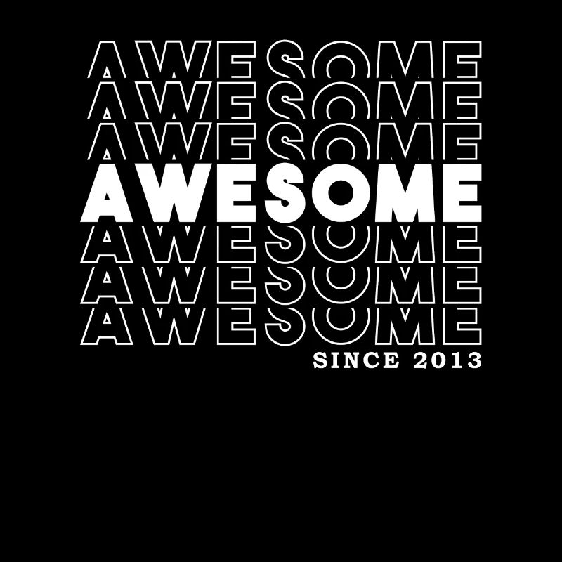 Awesome Since 2013 Mädchen Junge Geburtstag Retro