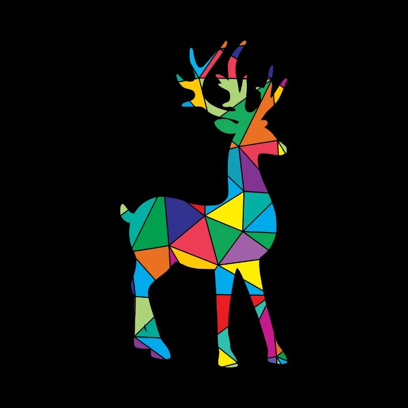 Cerf Polygone Cerf Animal sauvage