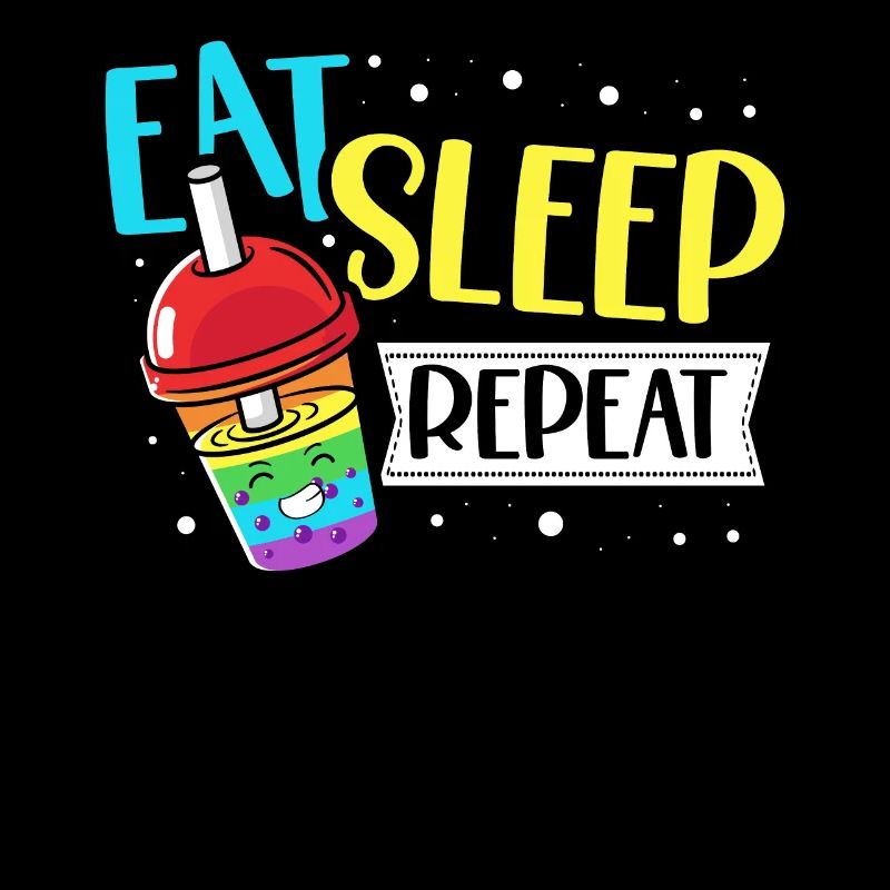Nourriture Sommeil Boba Thé Répéter Bubble Tea
