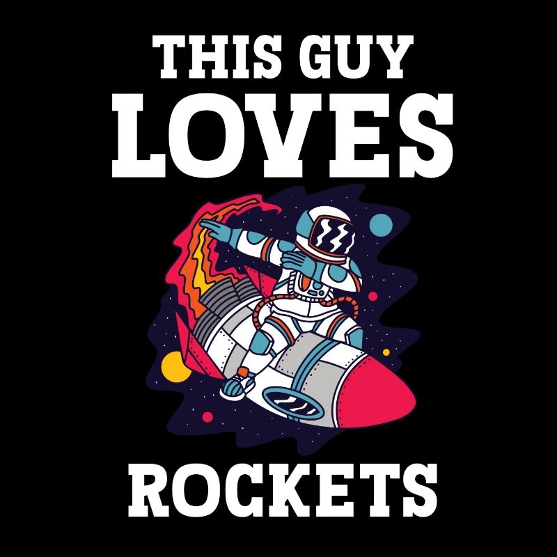 L’astronaute Guy aime les fusées Spaceman Space