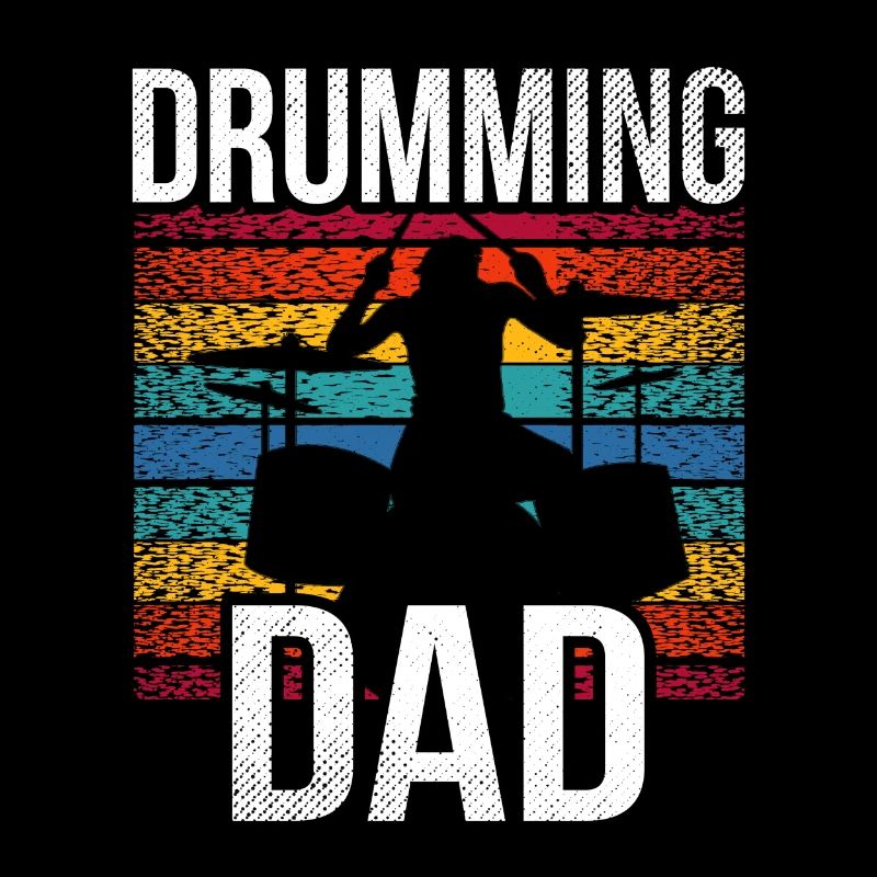 Drummer Father Drumming Drums
