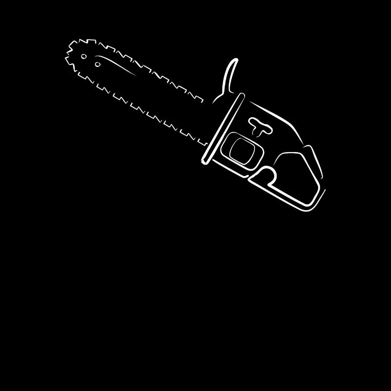 Silhouette de tronçonneuse