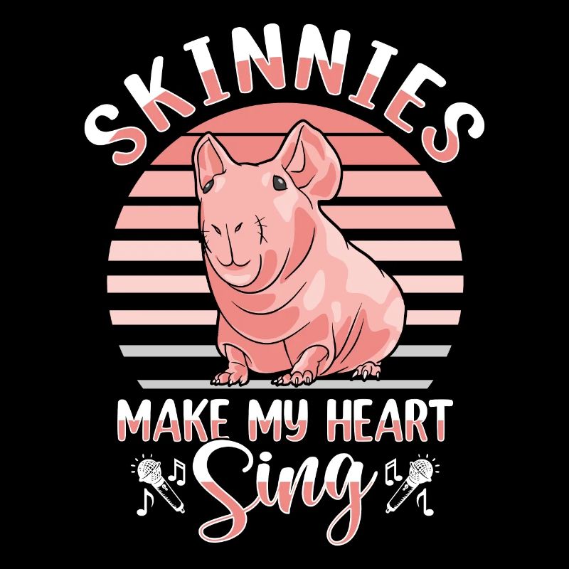 Cochon d’Inde sans poils Cochon maigre