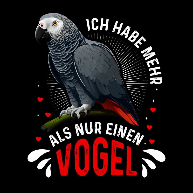 Grau Papagei Bei mir piept´s African Grey
