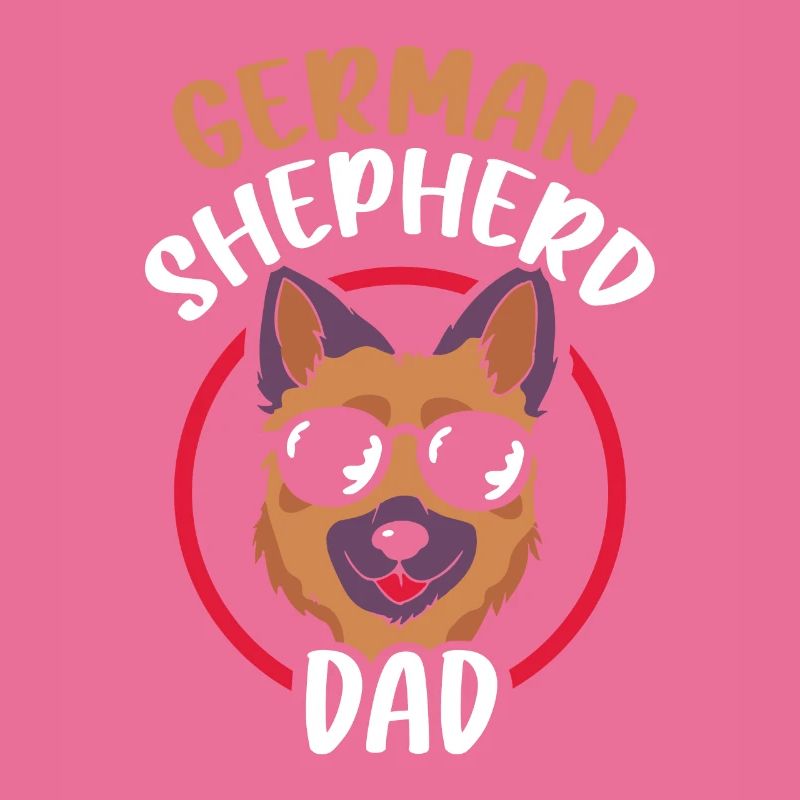 German Shepherd Daddy Pet Lover Cute