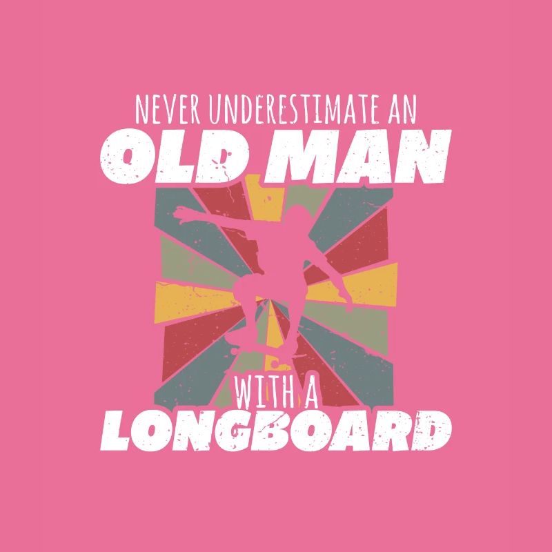 never underestimate an old man with a longboard