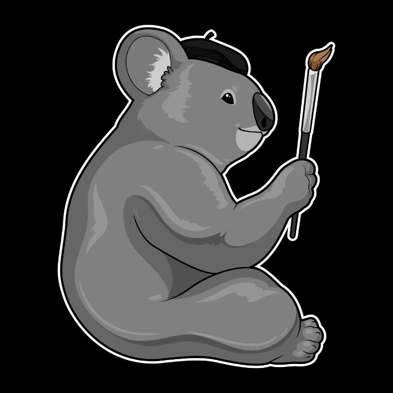 Koala Malen Pinsel