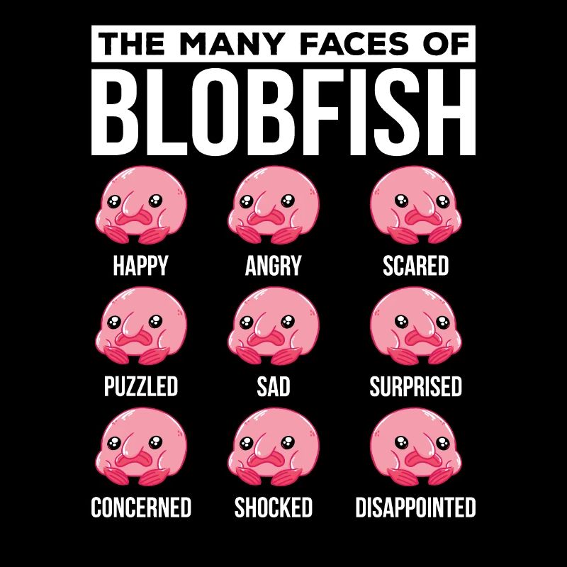 Plusieurs visages du propriétaire de Blobfish Blobfish