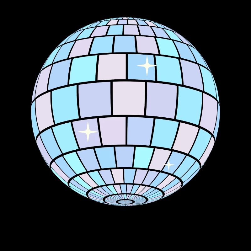 Danish Pastel Aesthetics Disco Ball