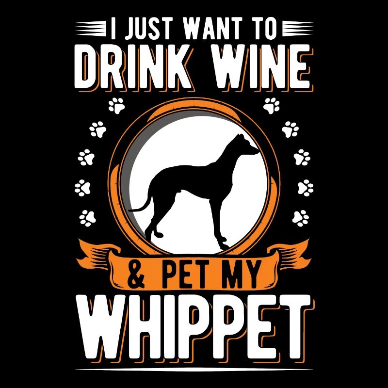Whippet and wine greyhound