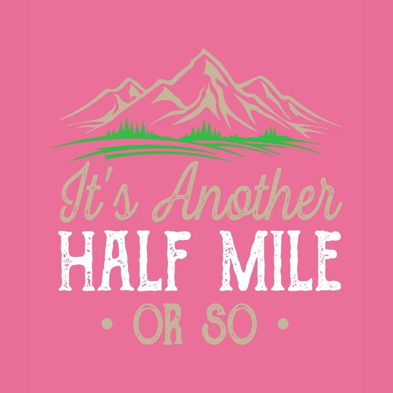 Wandern Es ist eine weitere halbe Meile oder so natürliche Wanderung