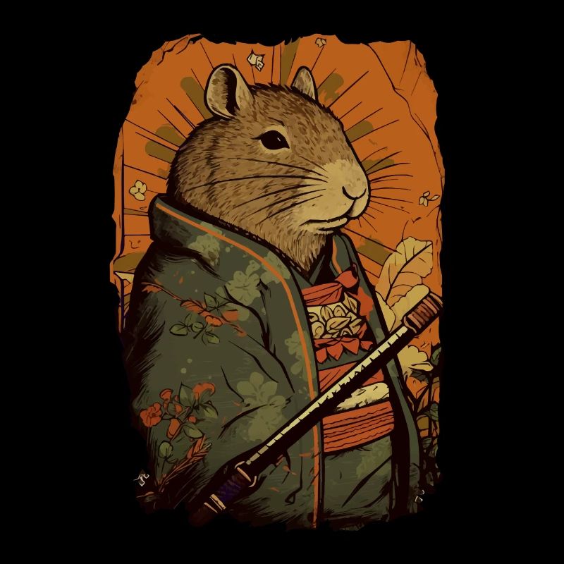 Capybara Samurai Wasserschwein