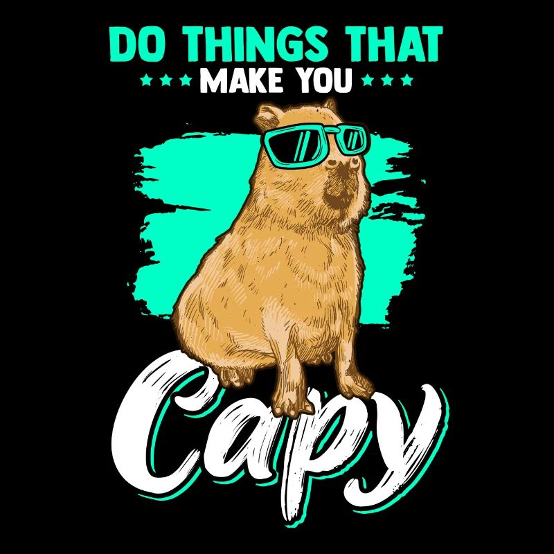 Funny capybara rodent capybara capybara