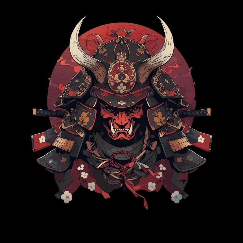 Asien 80er Japanischer Retro Samurais Samurai