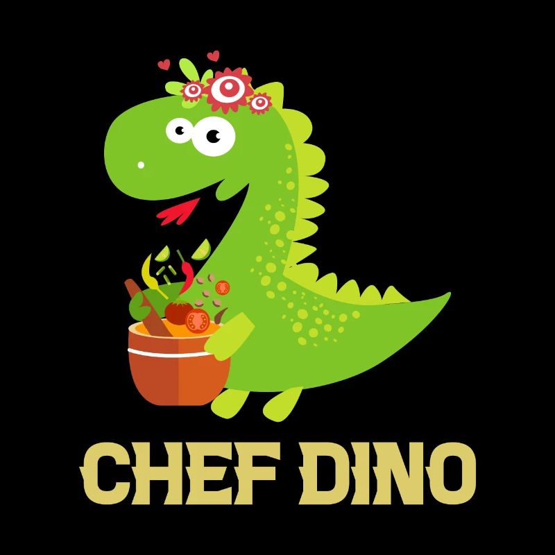 Chef Dino Kitchen Cook & Dinosaur Lover Dino Chef