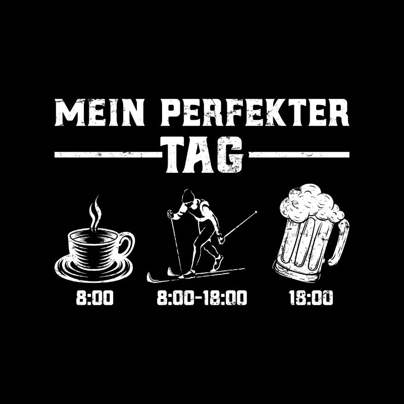 Mein Perfekter Tag Skibergsteigen Kaffeefan