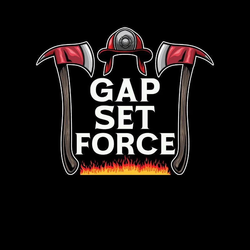 Chief Firefighter Gap Set Force Fire Department
