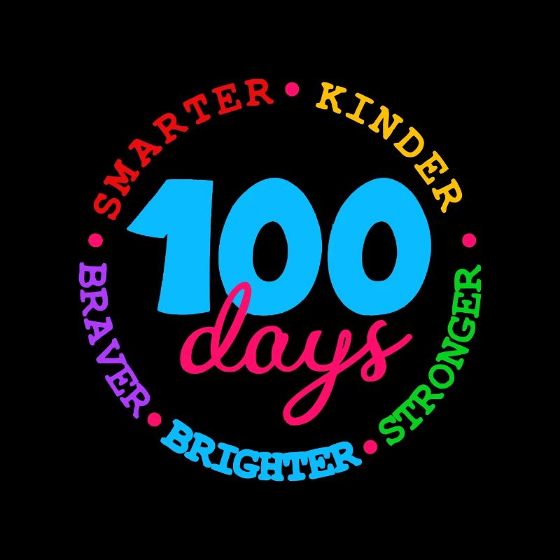 100 jours Plus intelligent, plus intelligent, plus fort, plus brillant, plus courageux