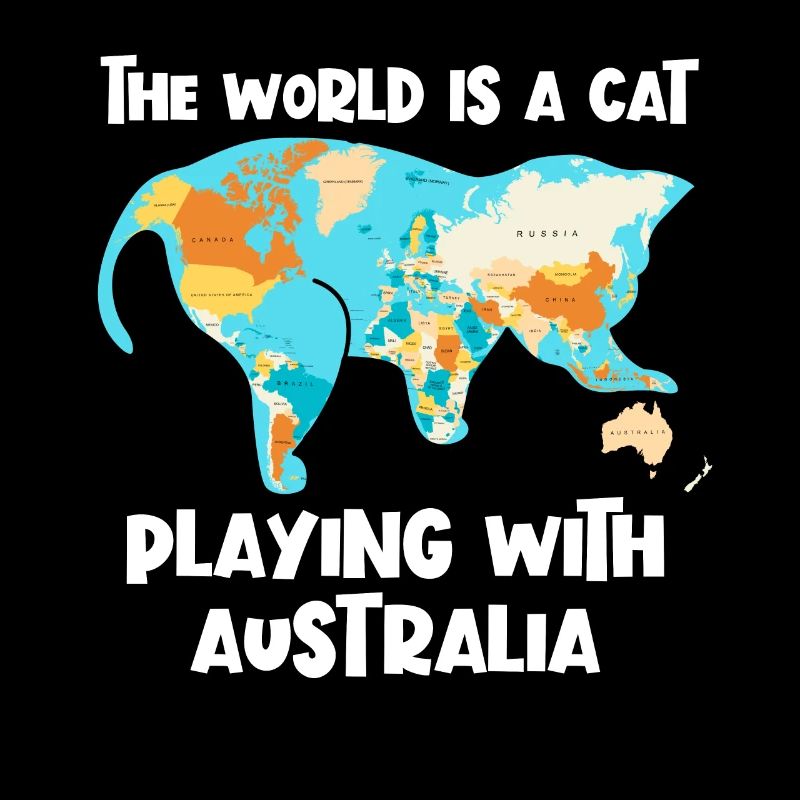 World ist eine Katze, die mit der australischen Ge