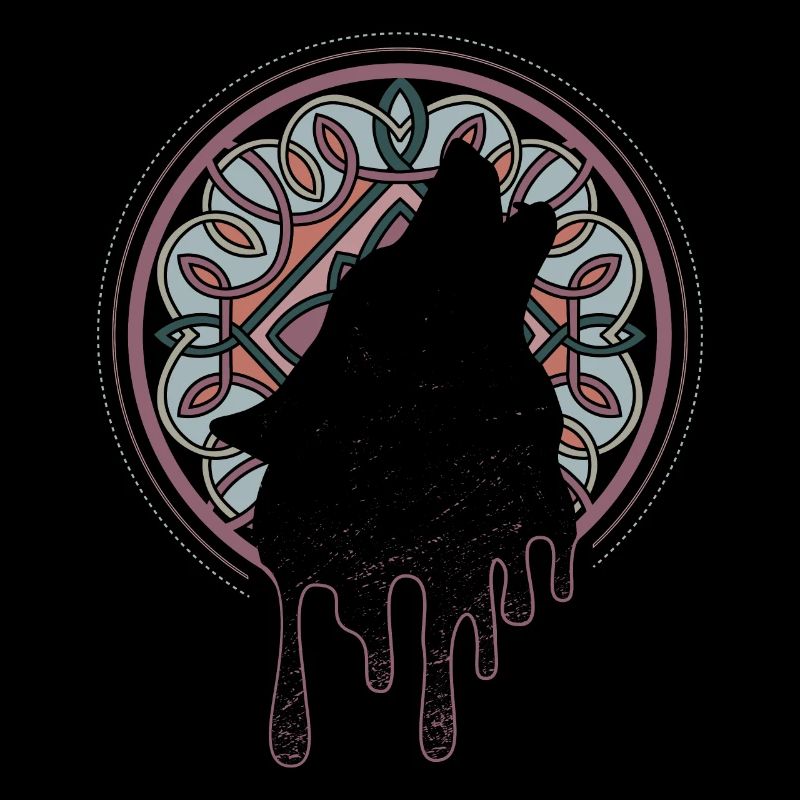 Vikings Loup d’Odin Loups Lune Marché médiéval