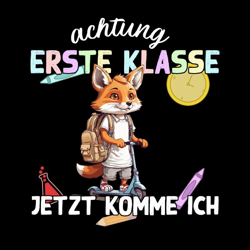 Fuchs Schulanfang Erste Klasse Einschulung
