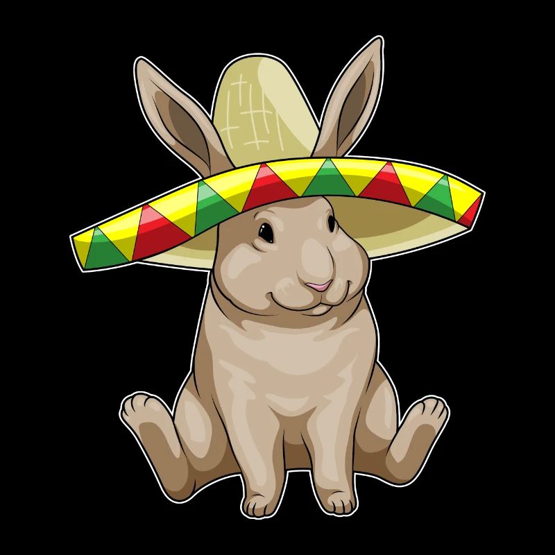 Chapeau mexicain lapin