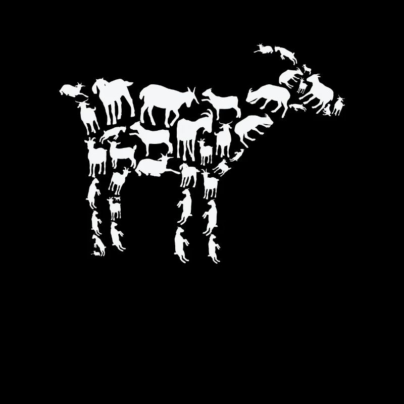 Éleveur de chèvre Silhouette de chèvre d’élevage