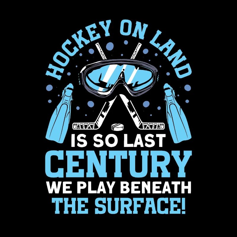 We play under the surface underwater hockey