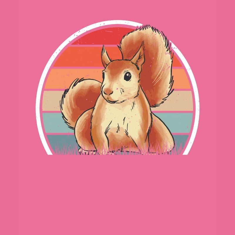 Eichhörnchen Retro Squirrel