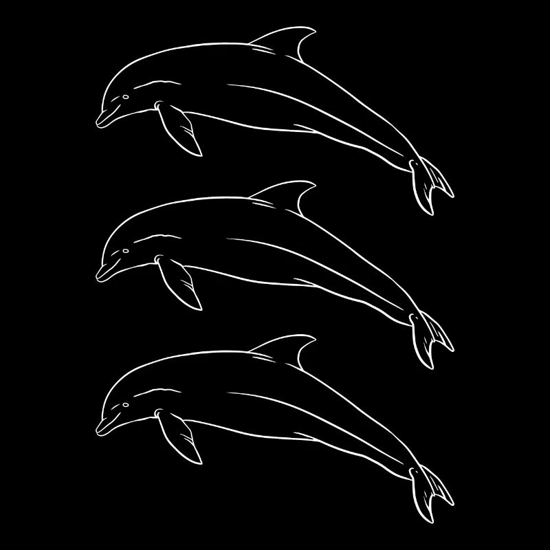 Delfintrio Ozeanische Harmonie Geschenk
