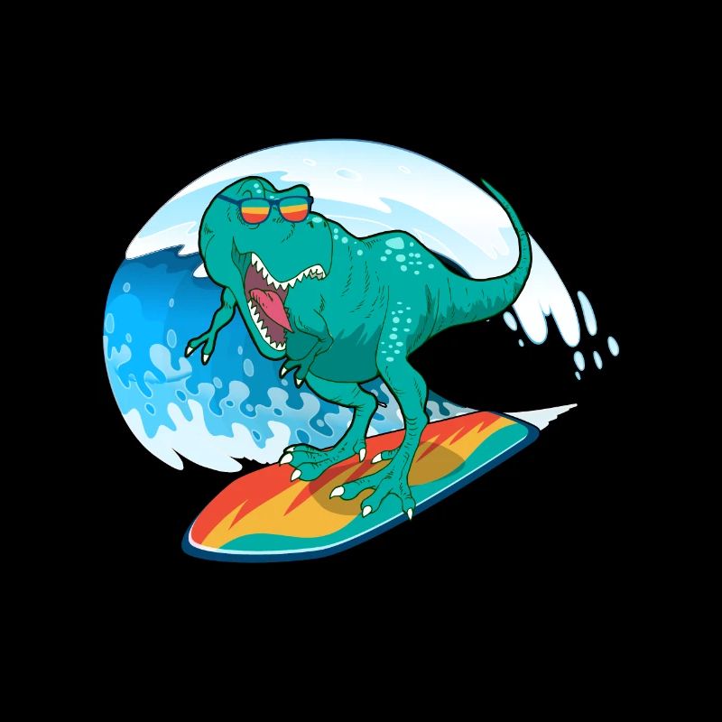 Surfender Dinosaurier Dino Prähistorischer