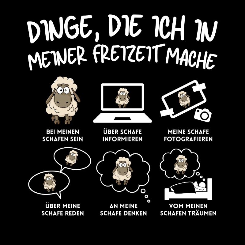 Lustiger Schaf Schafe Schäferei Schafhirte