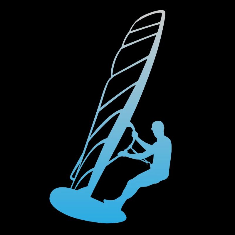 Silhouette de surfeur - Mer et vent