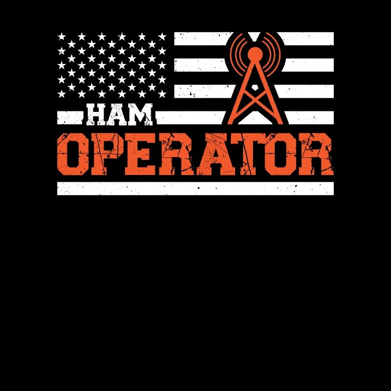Ham Operator USA Flagge Moderator Radio Geschenk