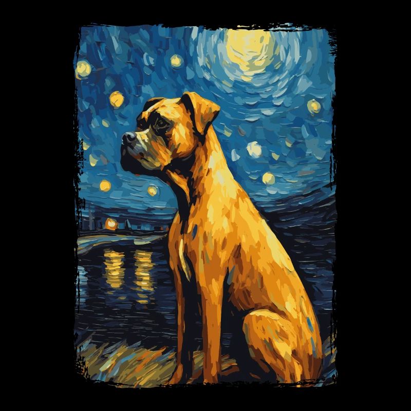Boxer Starry Night