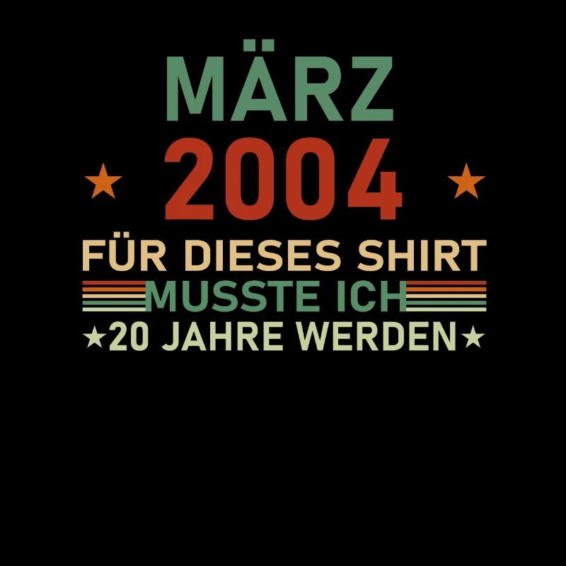 20th Birthday March Vintage 2004 Gift Idea