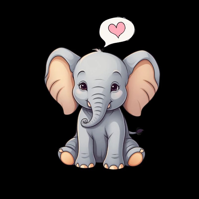 Éléphant Coloré Mignon Éléphant Bébé