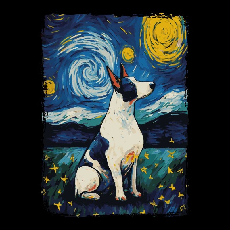Bullterrier Starry Night