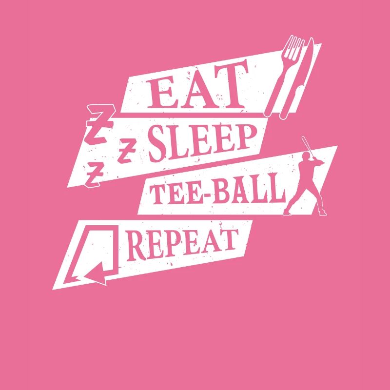 Eat Sleep Tee-ball Repeat - Teeball Player