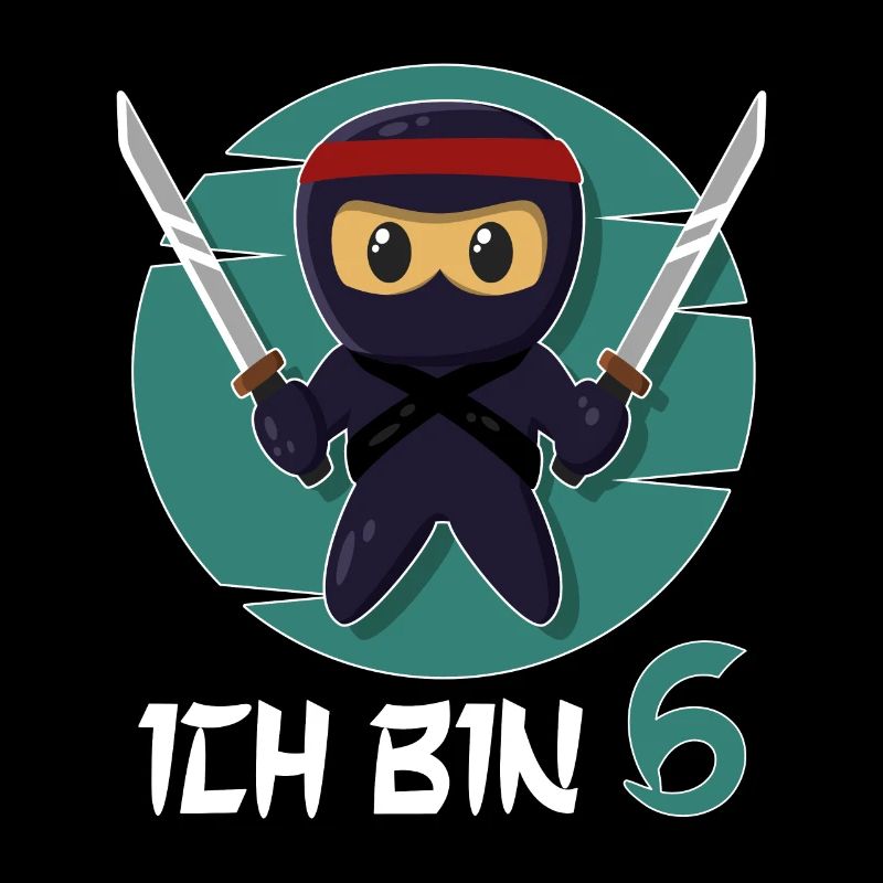 Ich Bin 6 Ninja 6. Geburtstag Jungen 6. Geburtstag