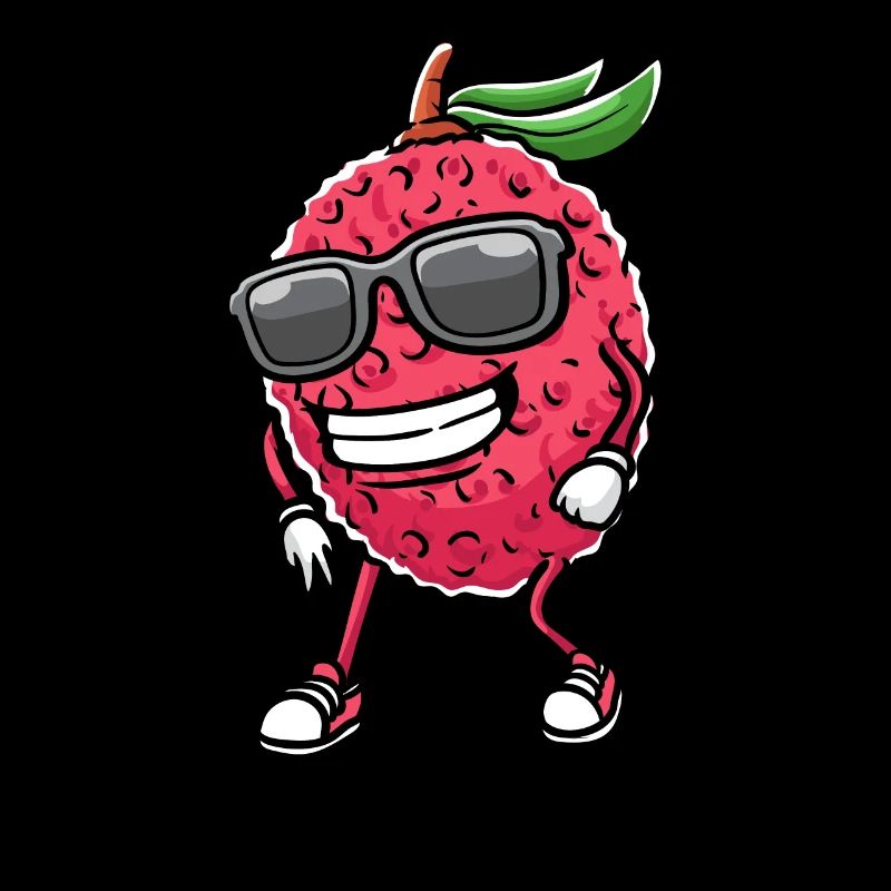 Dancing lychee with sunglasses lychees