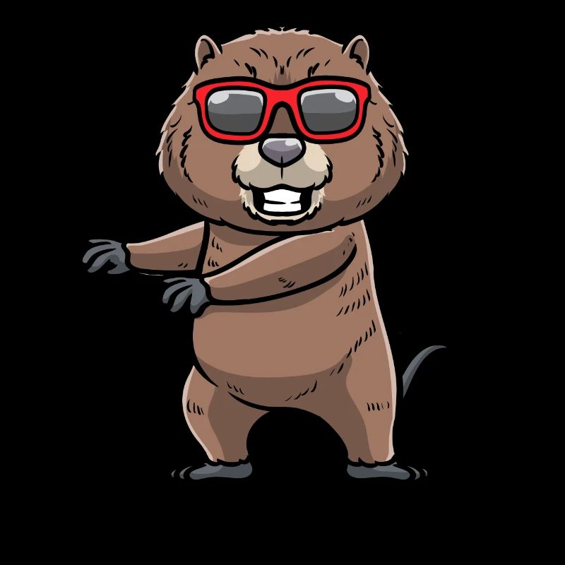 Dancing muskrat rodent