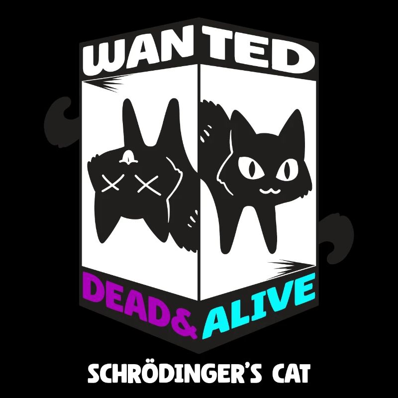 Physique Quantum Nerd Dead Alive Le chat de Schrödinger
