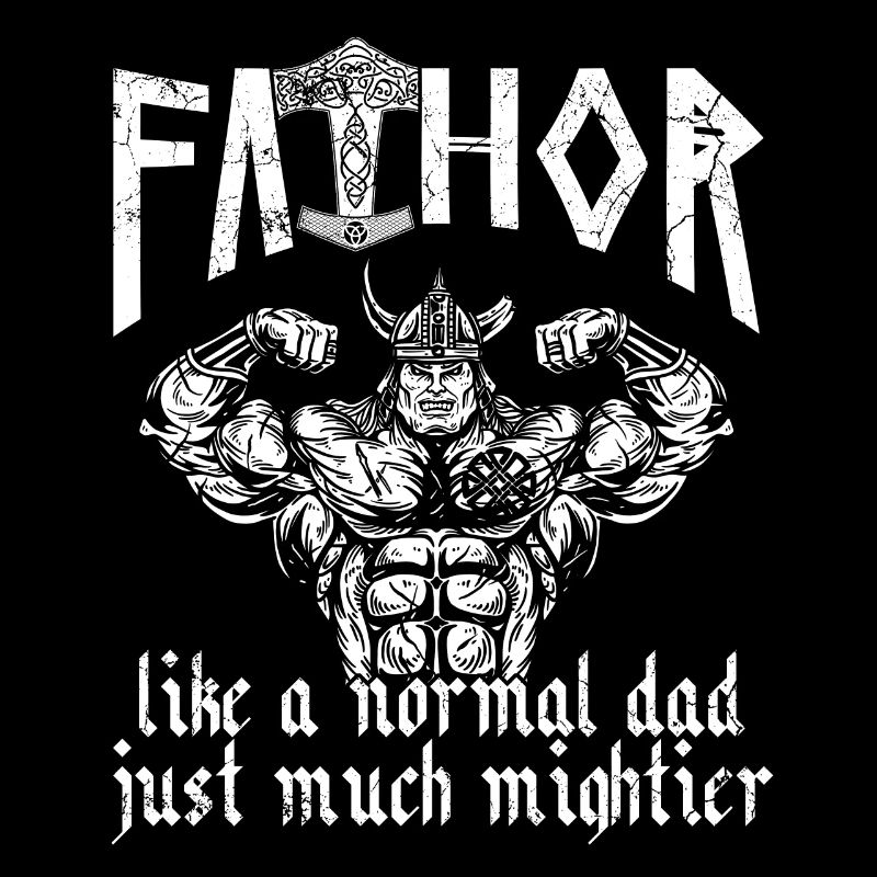 Wikinger Papa Vathor Mächtiger Nordischer Vater