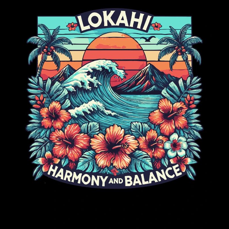 Lokahi - Hawaiian Wave & Sunset Harmony Design